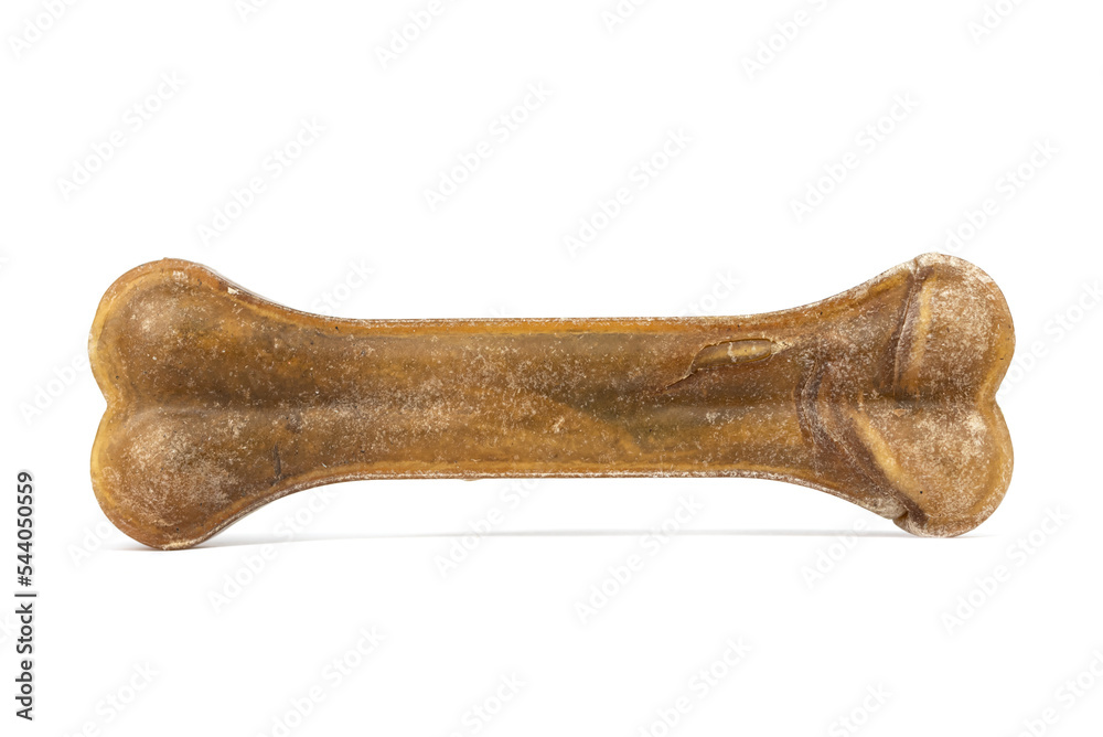 the brown rawhide pressed dog bones