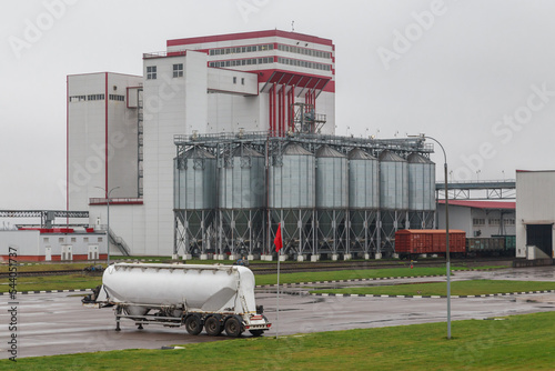 Exterior view of big poultry farm.