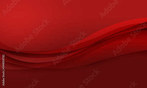 red curve wave abstract background