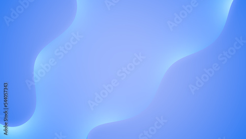 Blue Abstract background with resembles wave. Minimal idea concept, 3D Render. photo