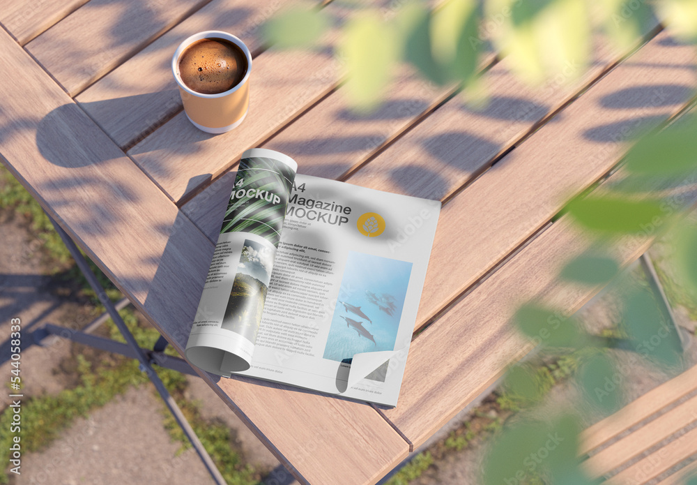 Matte Magazine Mockup Stock Template | Adobe Stock