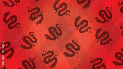 Chinese new year myths dragon background, dragon background, orange background, red background