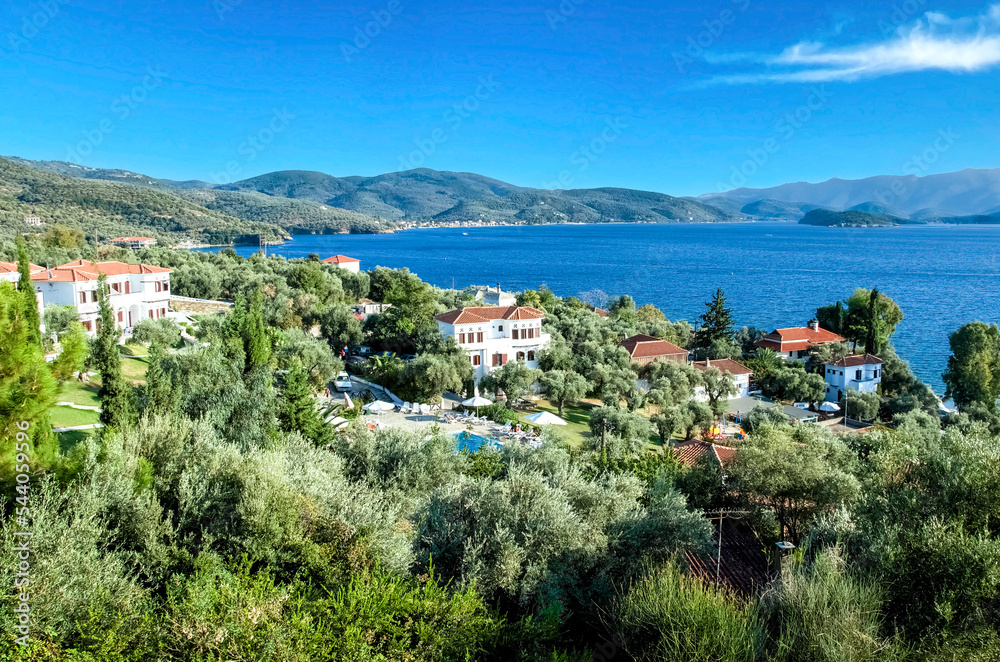 Idyllic vacations on Pelon mountain Houses with view to the sea in Horto village. Greece