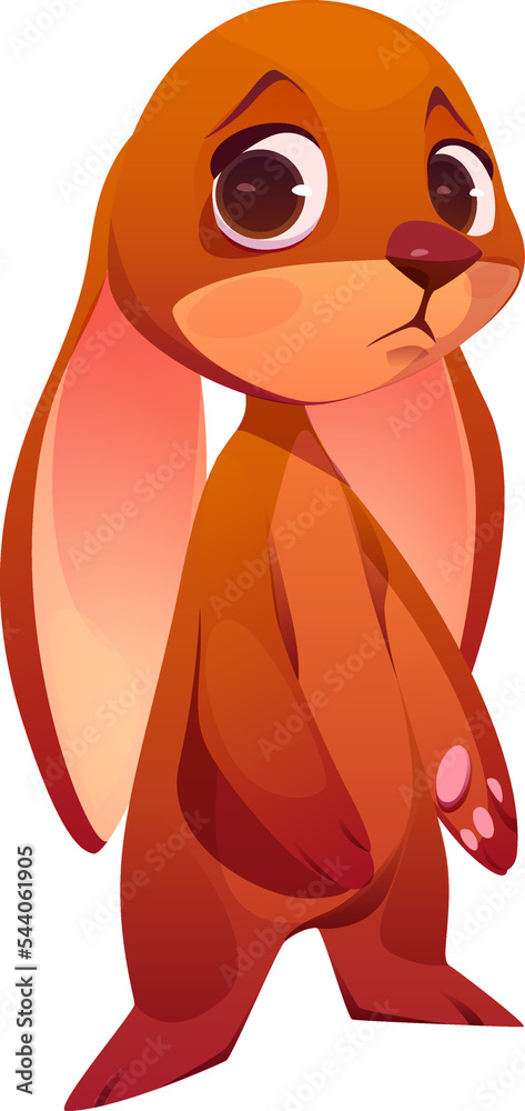 Fototapeta premium Sad Christmas Bunny