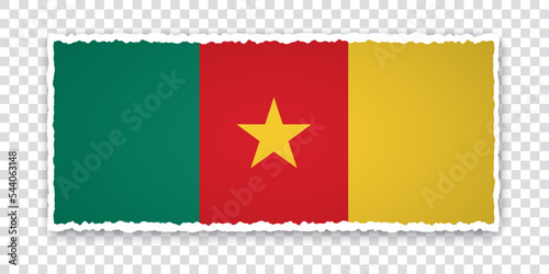 vector illustration of torn paper banner with flag of Cameroon on transparent background Free Download vector illustration of torn paper banner with flag of Cameroon on transparent background - GFXLoad