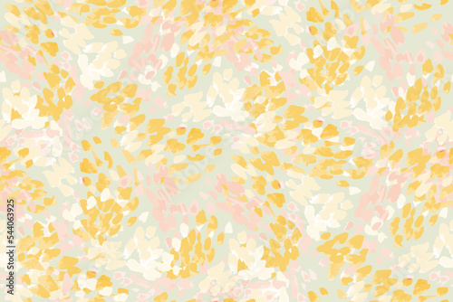Abstract spotted seamless pattern painted with paint
