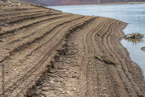 Lake drought low water level 