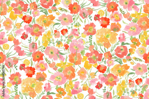 Fototapeta Naklejka Na Ścianę i Meble -  gentle bright tiny flowers pattern For summer print dress