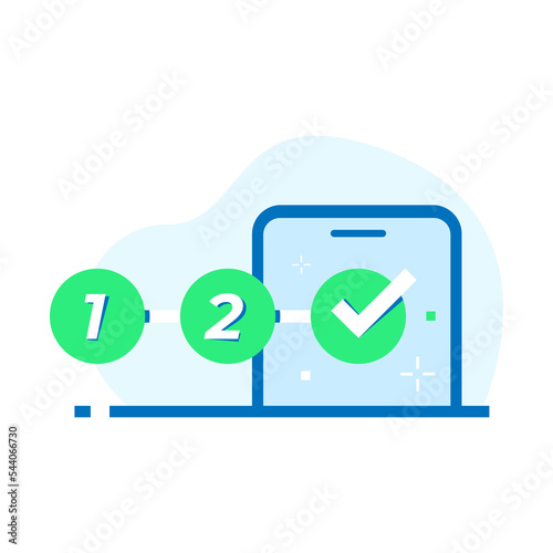 Easy to use mobile app concept illustration flat design vector eps10. modern graphic element for landing page, empty state ui, infographic, icon