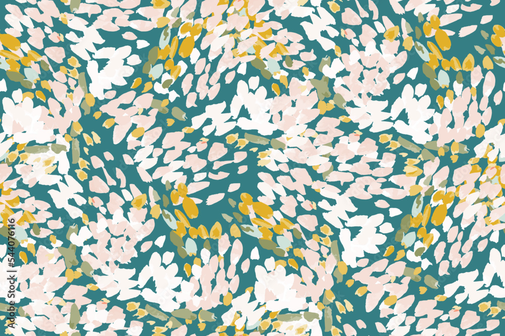 Abstract spotted seamless pattern painted with paint
