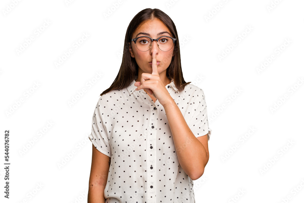 Young cute caucasian woman isolated keeping a secret or asking for silence. Young cute caucasian woman isolated keeping a secret or asking for silence.