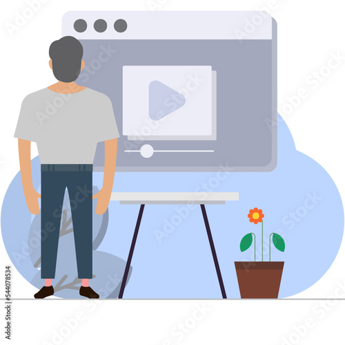 Video streaming Illustration