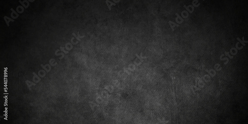 Black stone concrete grunge wall texture and backdrop background anthracite panorama. Panorama dark grey black slate background or texture. 