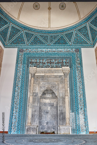 Alaedin mosque interior. Selkuj period. Worship time. Konya, Turkey photo