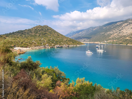 A picturesque bay in the resort town of Kas. Antalya Province, Turkey © Elena Sviridova