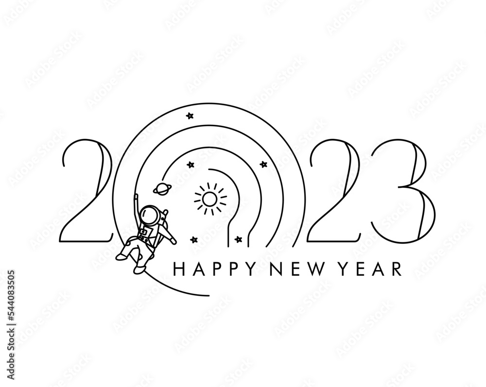 2023 Happy New Year Text Typography Design Poster, template, brochure, decorated, flyer, banner design. 2023 Happy New Year Text Typography Design Poster, template, brochure, decorated, flyer, banner design.