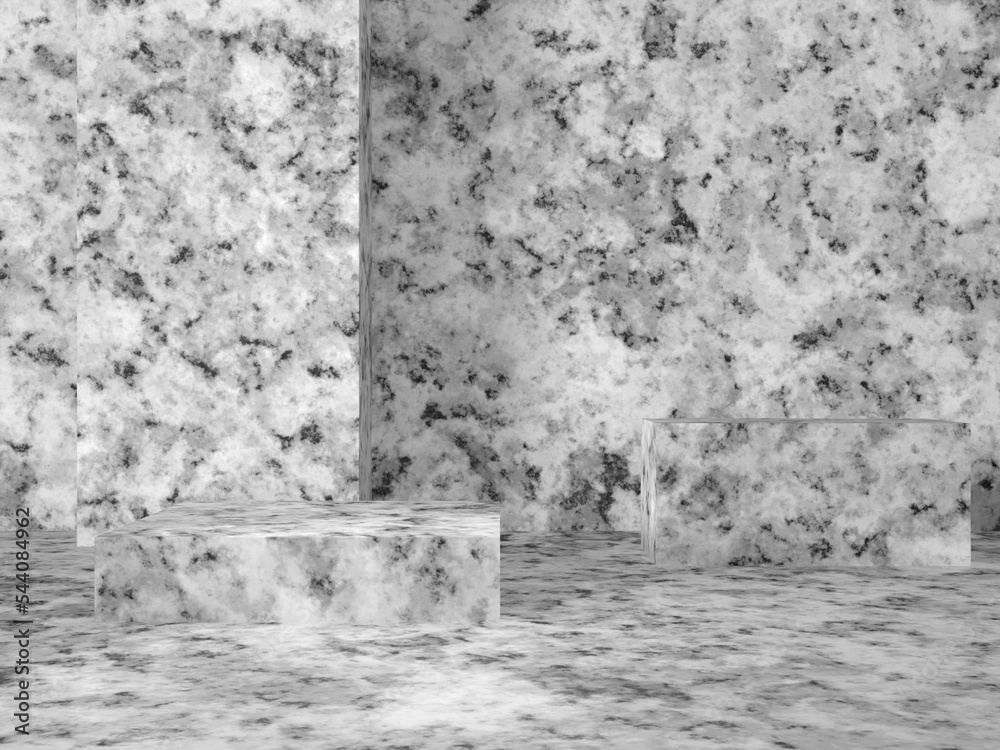 Fototapeta premium 3D Granite rock background.