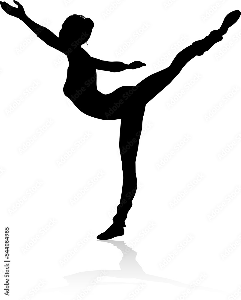 Ballet Dancing Silhouette