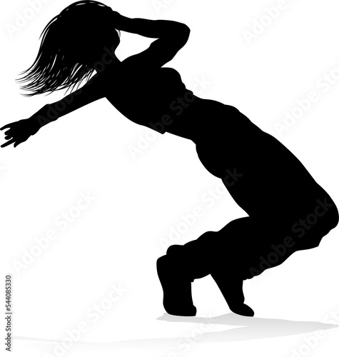 Street Dance Dancer Silhouette photo