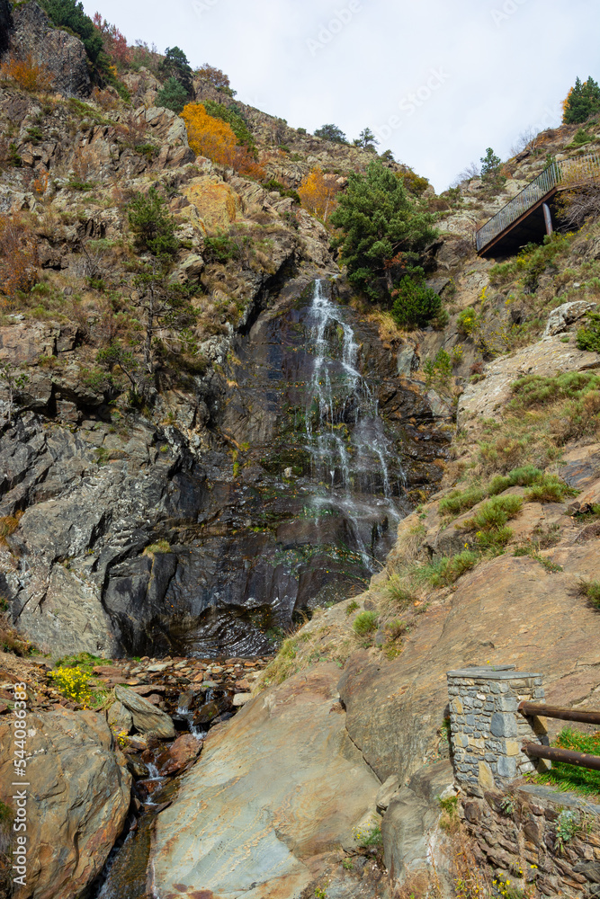 Moles Waterfall in Andorra.