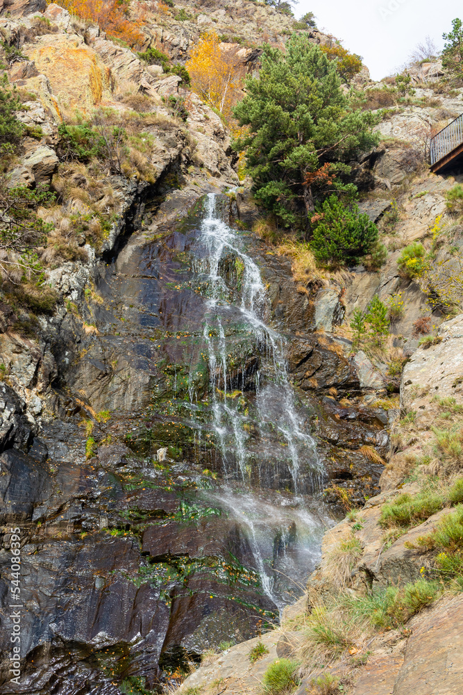 Moles Waterfall in Andorra.