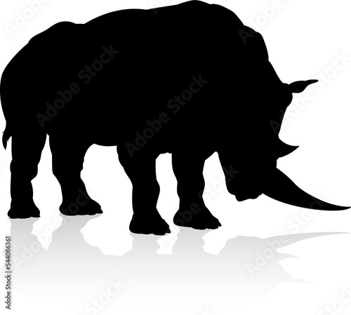 Rhino Animal Silhouette