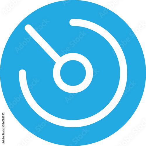 Speed test Vector Icon which is suitable for commercial work and easily modify or edit it
