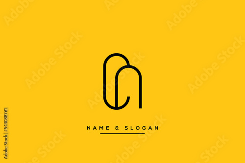 Abstract CN, NC, C, N Letters Logo Monogram icon