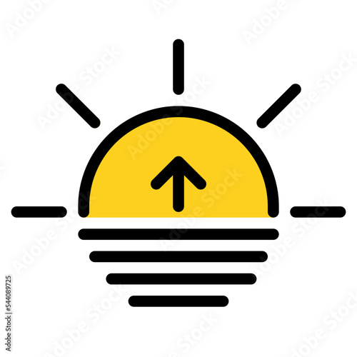 sunrise weather forecast nature icon
