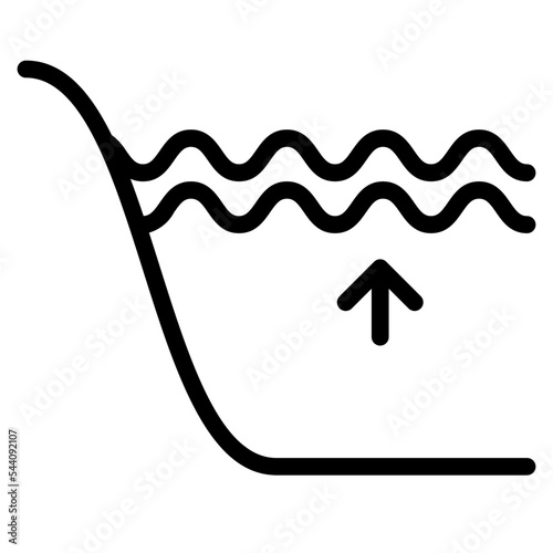 flood weather forecast nature icon