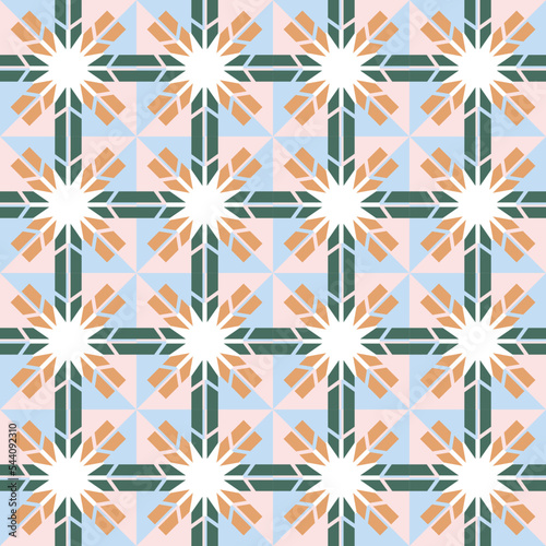 Snowflake seamless pattern for gift wrapping paper. © Merlinz.zach