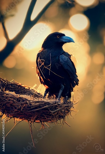 crow in the nest portrait 