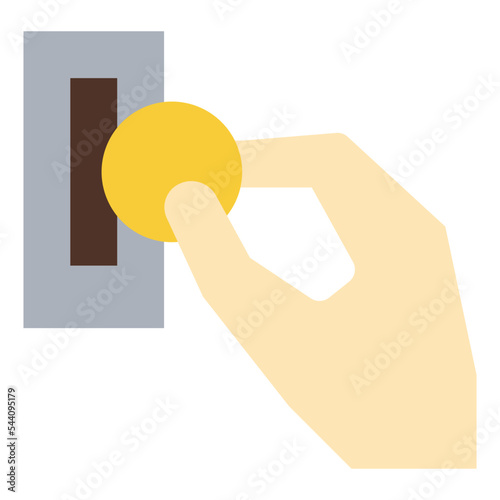 coin laundry wash cloth cleaning icon
