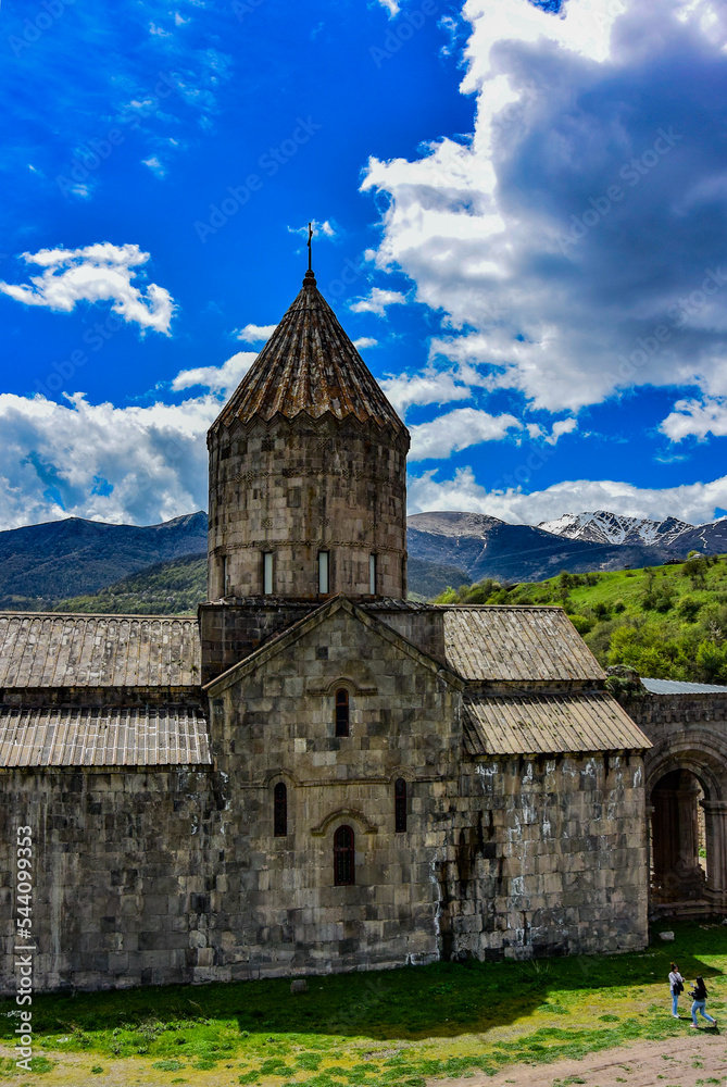 Tatev monastery. 8th century, an ancient monastery located in Armenia , Syunik region, Tatev village. May 5, 2019. Armenia.