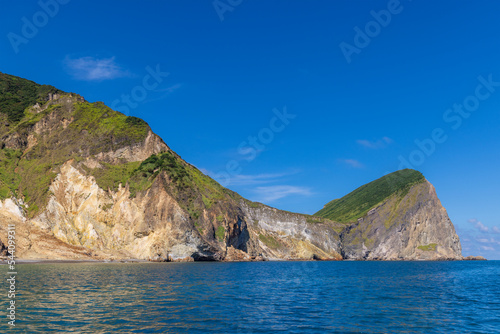 Guishan Island and milk sea in Yilan of Taiwan