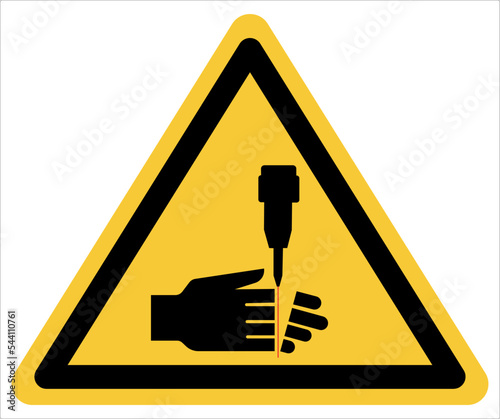Do not put your hand near the high pressure nozzle.