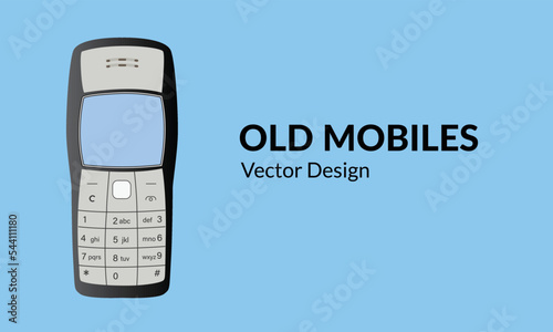 Traditional mobile set, Symbian Bold Phone - Vector Design