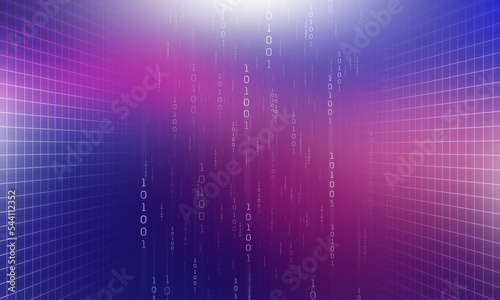 futuristic, Abstract, cyberspace background, binary code, matrix, with digits.