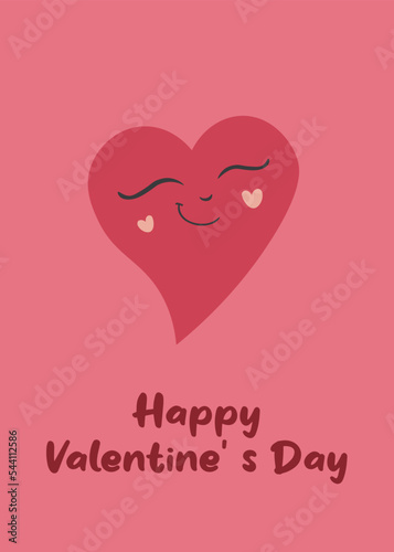 Valentine's day Cards in Minimalism.  Collection includes trendy greeting cards