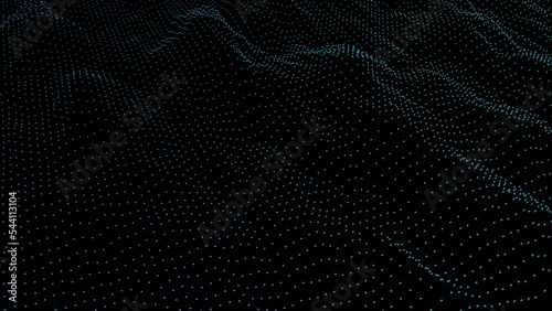Abstract blue background with cubes