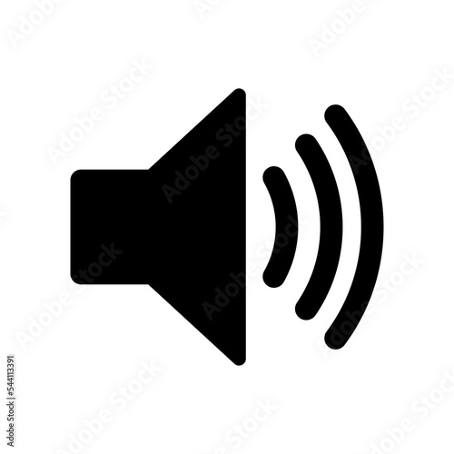 Sound volume icon. Speaker volume icon isolated. Vector illustration