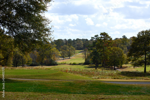 Beautiful Golf Course Greens at rural Winder, Georgia.