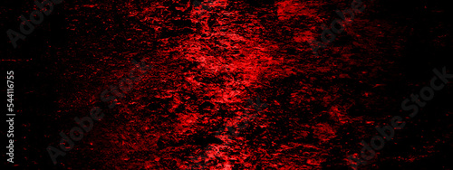 Halloween theme. red background. wall with blood splatter and grunge, dark red horror scary background. Dark grunge red texture concrete design. 