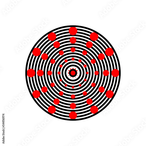 crosshairs vector illustration, perfect for mascots, logos, icons, backgrounds etc