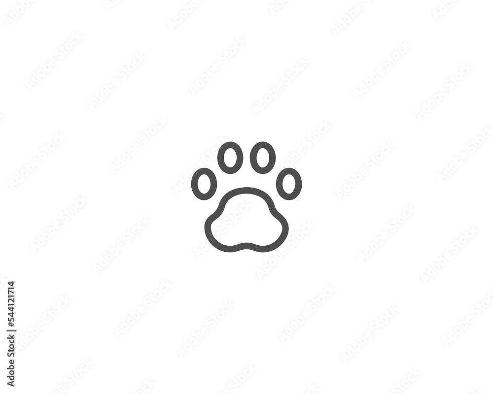 Cat Paw premium vector icon, animal footprint icon, Dog or cat paw vector illustration, Simple Black silhouette of doodle paw print symbol, Cat footprint Flat design style isolated on white background Cat Paw premium vector icon, animal footprint icon, Dog or cat paw vector illustration, Simple Black silhouette of doodle paw print symbol, Cat footprint Flat design style isolated on white background