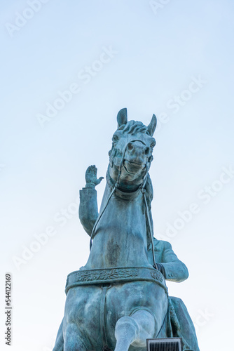 Statue of Tunisia nationalist leader Habib Bourguiba.