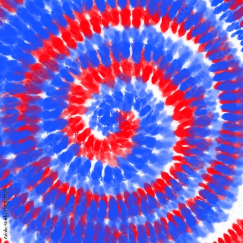 Red and Blue Tie Dye Background, 4th of July