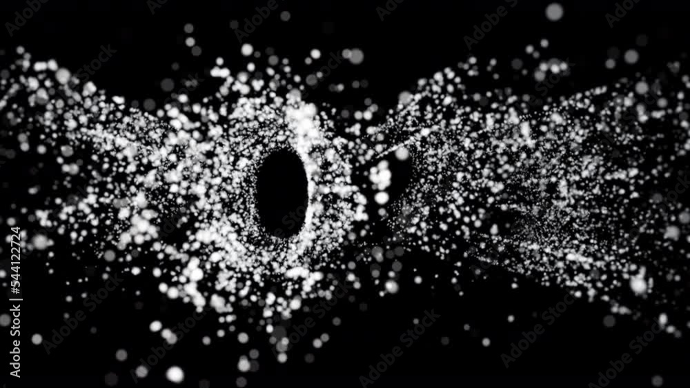 Happy New Year 2023 particle isolated transparent background