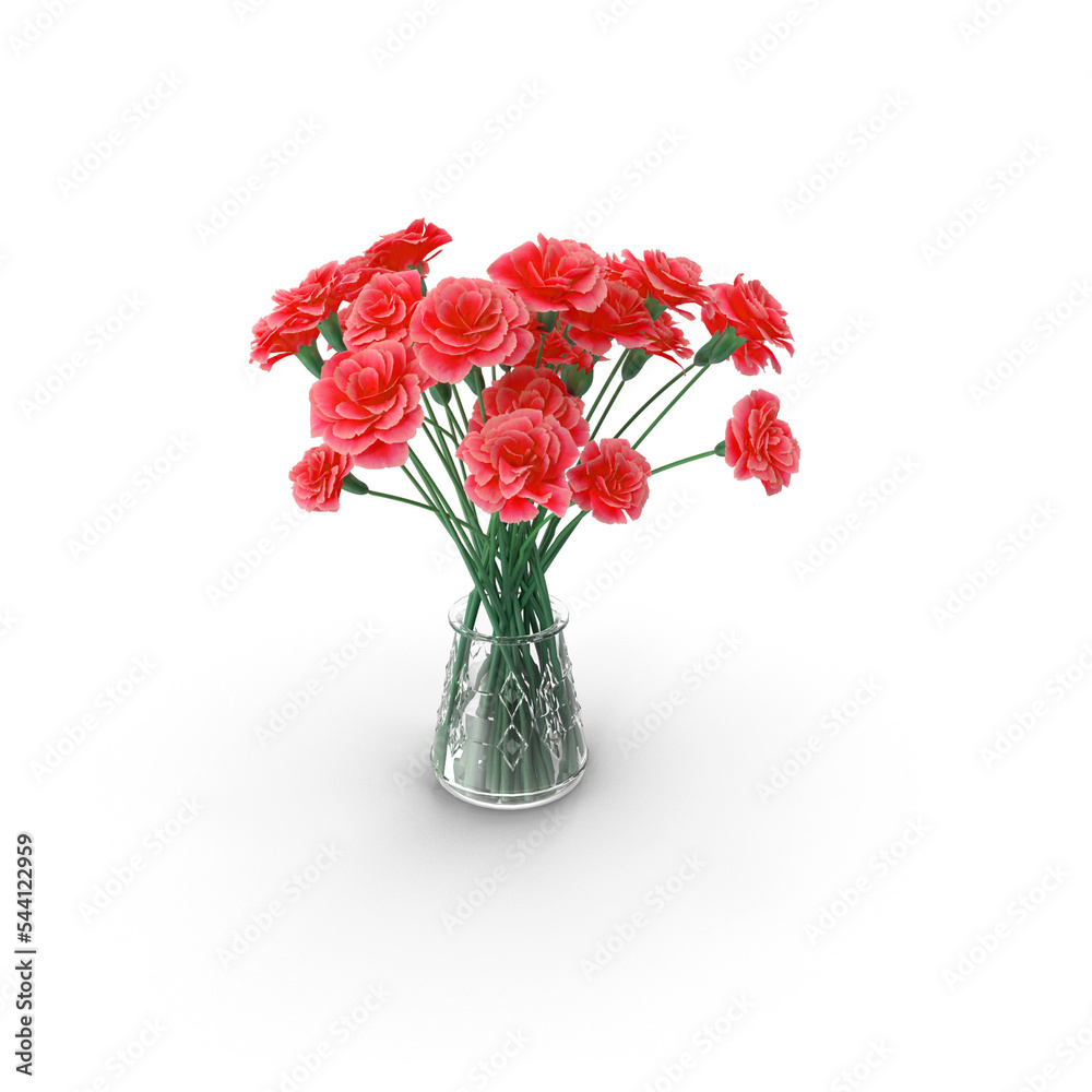 Obraz premium bouquet of red roses in a vase