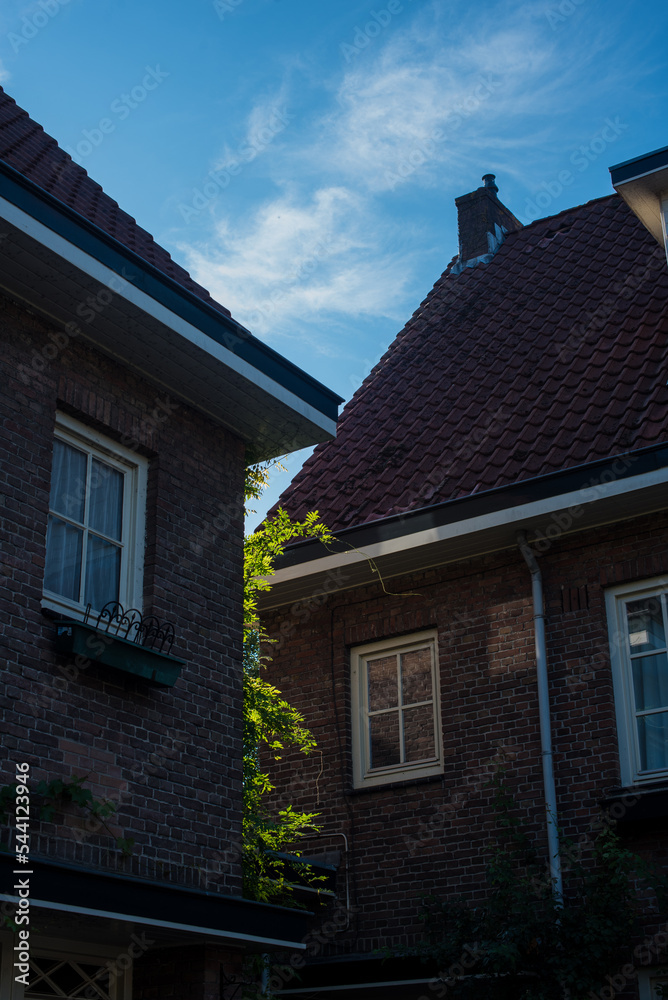 Obraz premium old houses in the village of the country